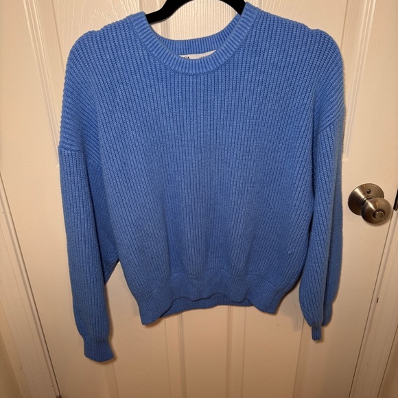 Zara Cerulean Blue Sweater - Picture 1 of 10